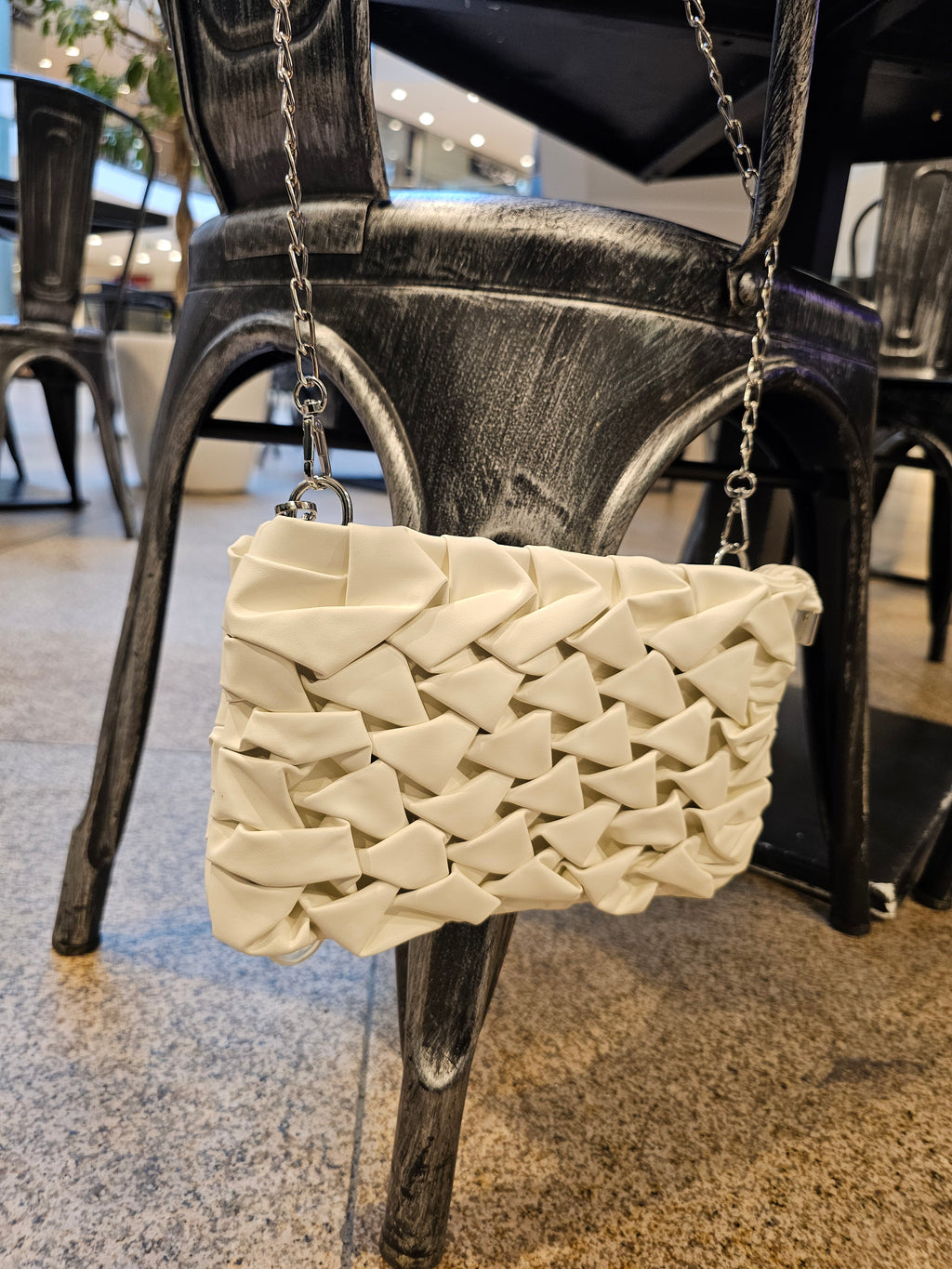 Avyline Woven Bag – Soft Cream