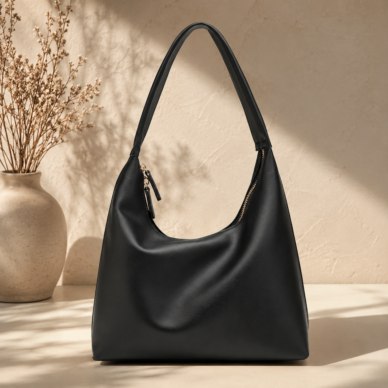 Avyline Hobo Bag - Pearl & Noir