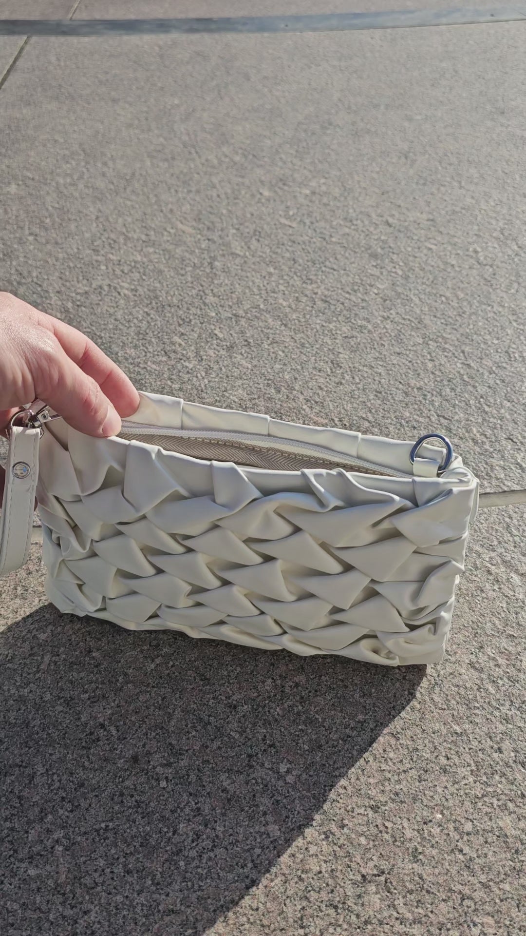 Avyline Woven Bag – Soft Cream