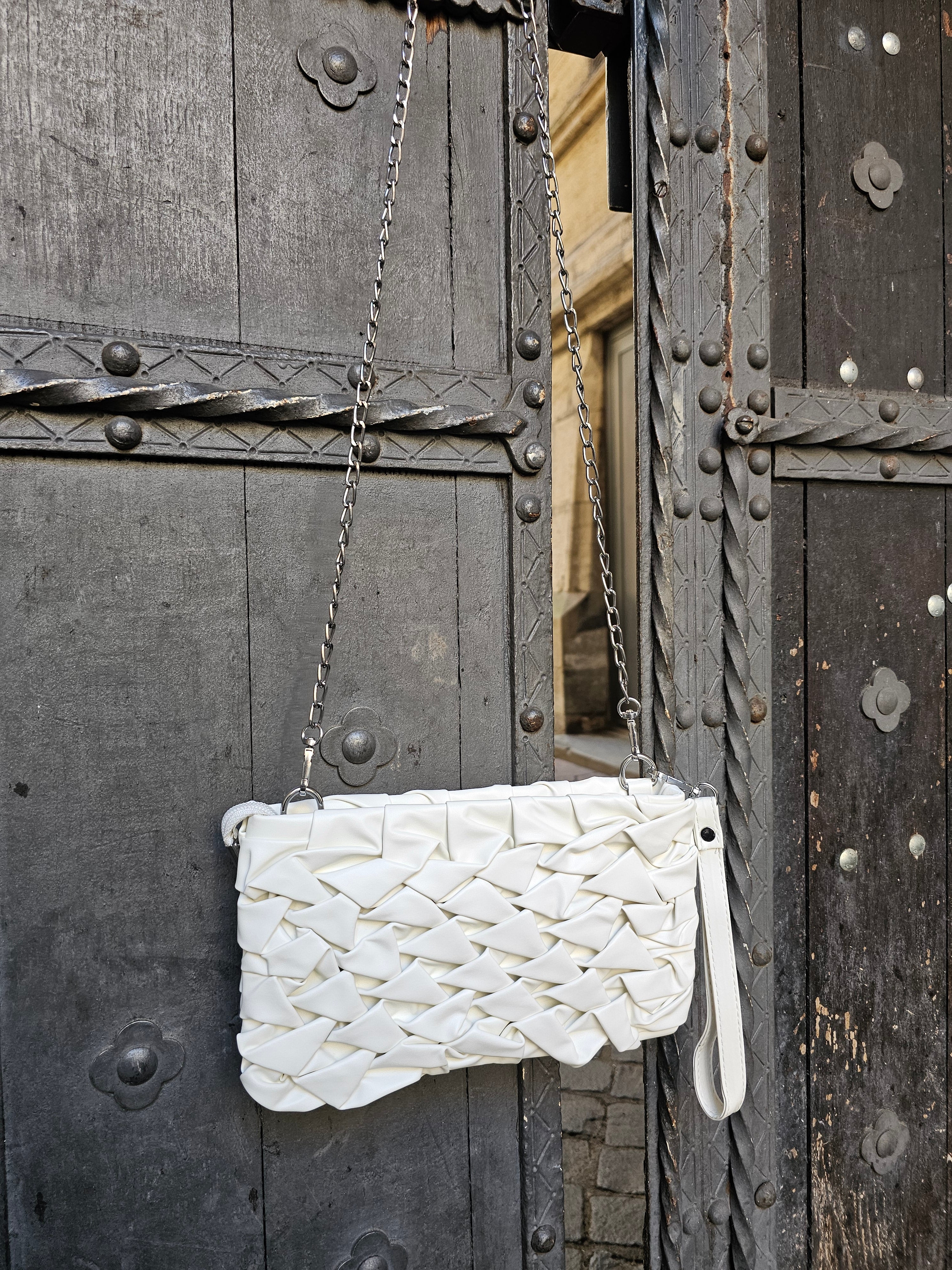 Avyline Woven Bag – Soft Cream